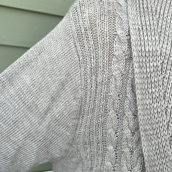 New Napa Valley oatmeal fan back long cardigan - Picture 3 of 14